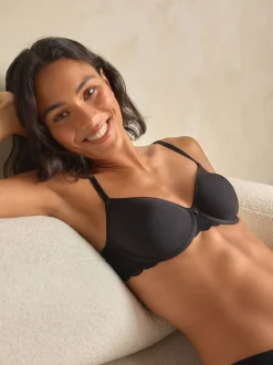 Noir - Soutien-gorge t-shirt léger respirant Premium Ultimate Comfort