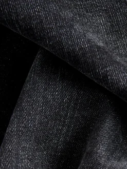 Noir - Straight Fit Classic Jeans extensibles