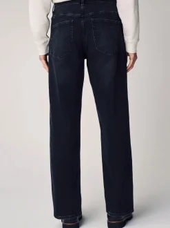 Noir - Straight Fit Classic Jeans extensibles