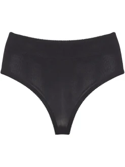 Noir - String Pour Moi Hourglass Shapewear ferme pour le contrôle du ventre