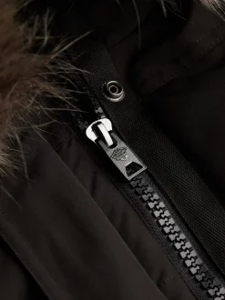 Noir - Superdry Everest Hooded Bomber Veste