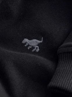 Noir - Sweat à capuche à manches longues (3mths-7yrs)