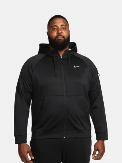 Noir - Sweat à capuche d'entraînement zippé Nike Therma-FIT