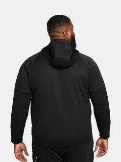 Noir - Sweat à capuche d'entraînement zippé Nike Therma-FIT