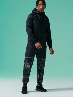 Noir - Sweat à capuche d'entraînement zippé Nike Therma-FIT