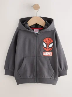 Noir - Sweat à capuche zippé Marvel (9 mois à 8 ans)