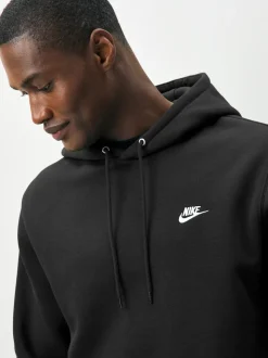 Noir - Sweat-shirt à capuche Nike Club à enfiler