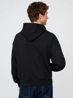 Noir - Sweat-shirt à capuche Gap poids lourd surdimensionné