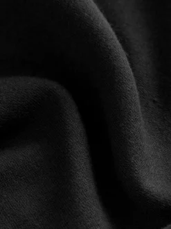 Noir - Sweat-shirt à col zippé (3-16ans)