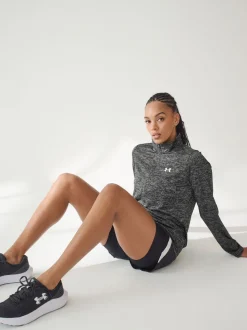 Noir - Sweat-shirt Under Armour Tech Twist 1/2 zippé