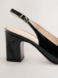 Noir - Talons de bloc arrière à bride arrière