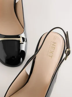 Noir - Talons de bloc arrière à bride arrière