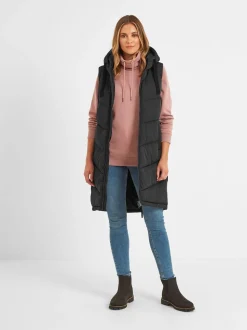 Noir - Tog 24 Ranskill Long Padded À capuche Gilet
