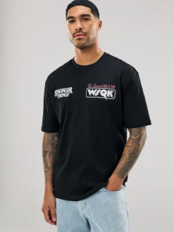 Noir - T-shirt à imprimé graphique Stranger Things