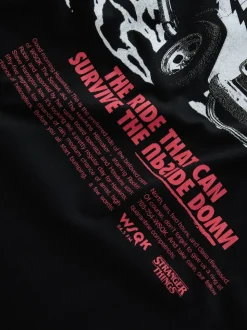 Noir - T-shirt à imprimé graphique Stranger Things