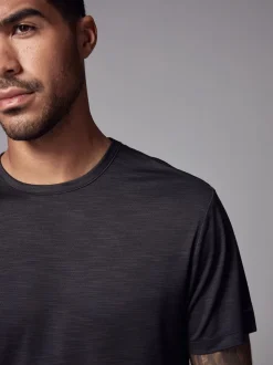 Noir - T-shirt à manches courtes - Haut d’entraînement Active Gym