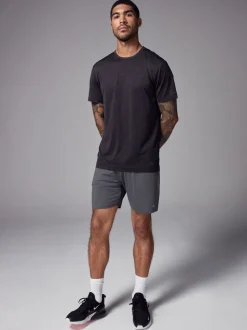 Noir - T-shirt à manches courtes - Haut d’entraînement Active Gym