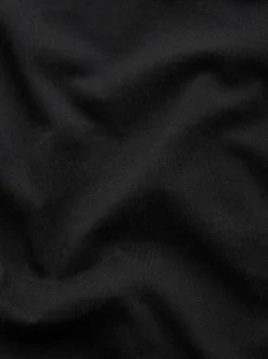 Noir - T-shirt à manches longues de cou d'équipage