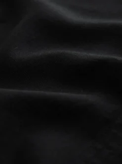 Noir - T-shirt avec lin