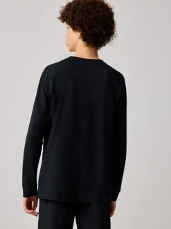 Noir - T-shirt de sport Nike à manches longues