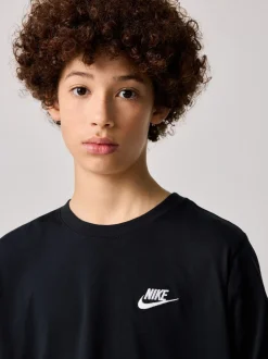 Noir - T-shirt de sport Nike à manches longues