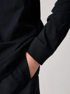 Noir - T-shirt de sport Nike à manches longues