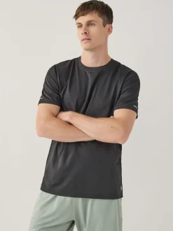 Noir - T-shirt d’entraînement texturé Active Gym