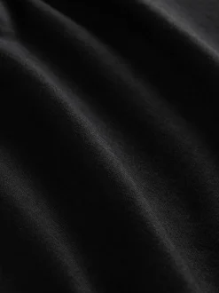 Noir - T-shirt Manche courte Col ras du cou lourd