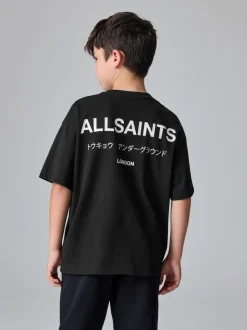 Noir - T-shirt smALLSAINTS oversize en Coton à Col rond