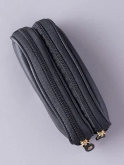 Noir - Étui Lakeland en cuir à deux verres