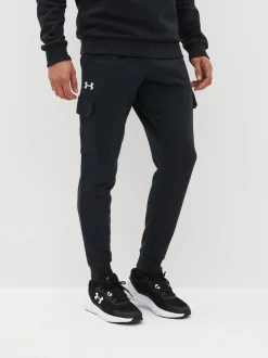 Noir - Under Armour Jogging cargo en polaire Rival