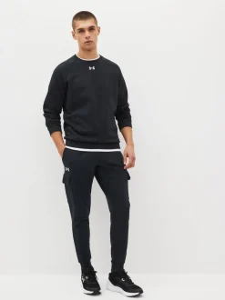 Noir - Under Armour Jogging cargo en polaire Rival