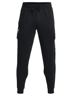 Noir - Under Armour Jogging cargo en polaire Rival