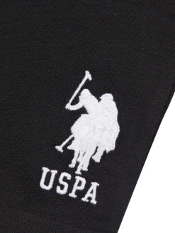 Noir - U.S. Polo Assn. Mens Classic Fit 100% Cotton Player 3 Sweat Shorts
