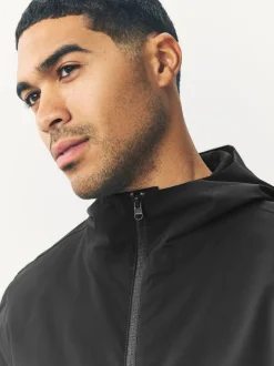 Noir - Veste à capuche imperméable DryTech