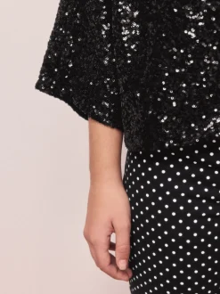 Noir - Veste à sequins