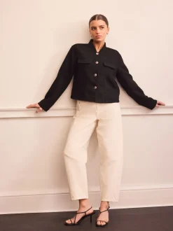 Noir - Veste bouclée