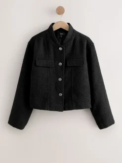 Noir - Veste bouclée