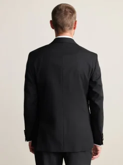 Noir - Veste de costume en 100% laine italienne Nova Fides Signatures Coupe classique