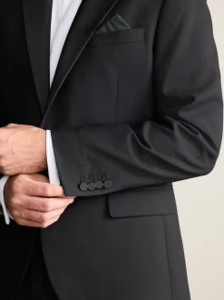 Noir - Veste de costume en 100% laine italienne Nova Fides Signatures Coupe classique