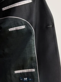 Noir - Veste de costume en 100% laine italienne Nova Fides Signatures Coupe classique