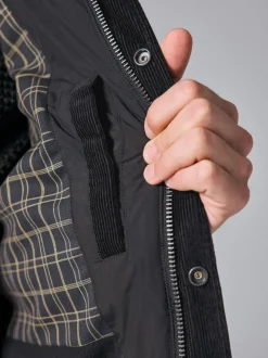 Noir - Veste de motard Diamond Quilted Résistante à la douche