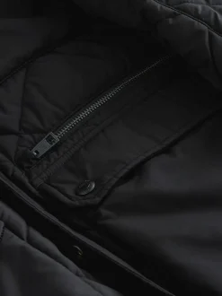 Noir - Veste de motard Diamond Quilted Résistante à la douche