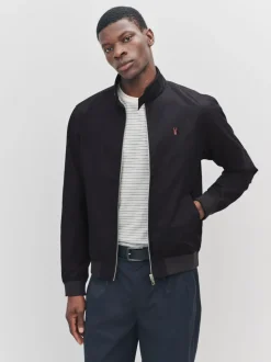 Noir - Veste Harrington à doublure Imperméable À carreaux