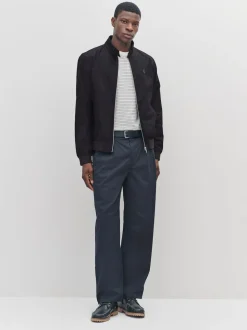 Noir - Veste Harrington à doublure Imperméable À carreaux