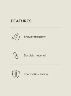 Noir - Veste matelassée Résistant à la douche ThermoGen