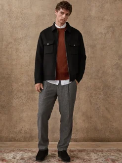 Noir - Veste N.premium en laine douce au toucher