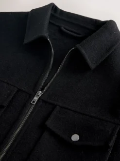 Noir - Veste N.premium en laine douce au toucher