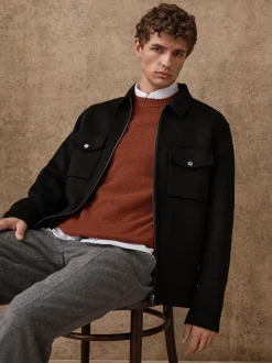 Noir - Veste N.premium en laine douce au toucher