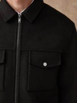 Noir - Veste N.premium en laine douce au toucher